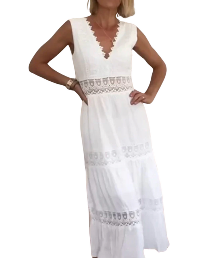 Kim | Lace Dress with V-Neck