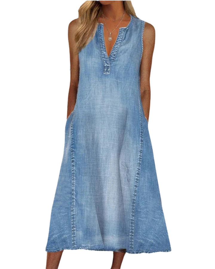 Sofia | Comfortable Denim Dress