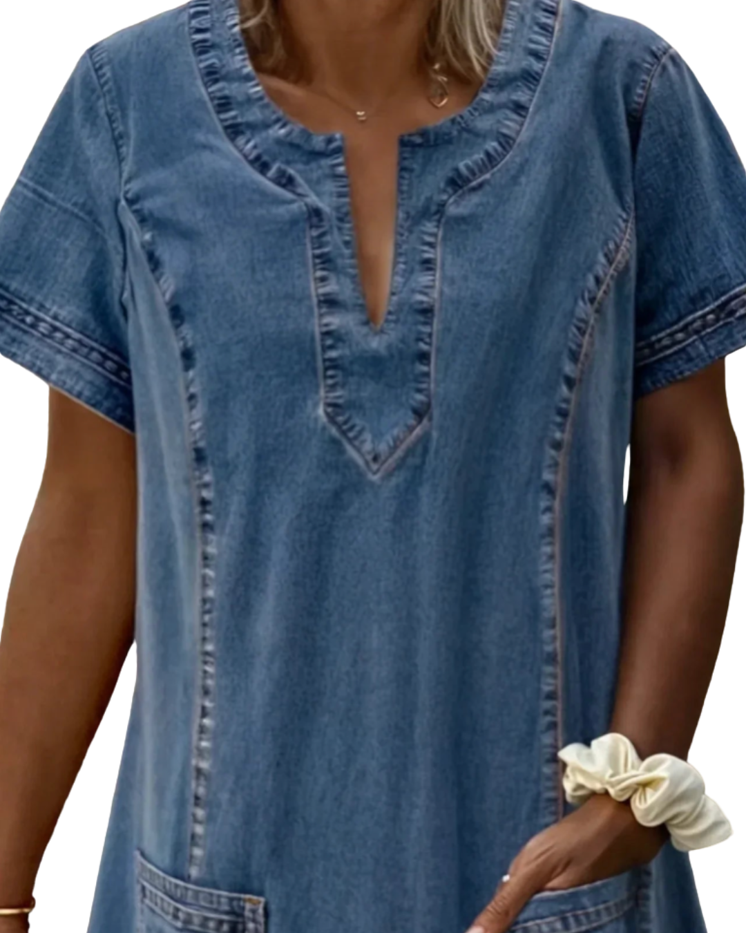Anya | Soft Denim Dress