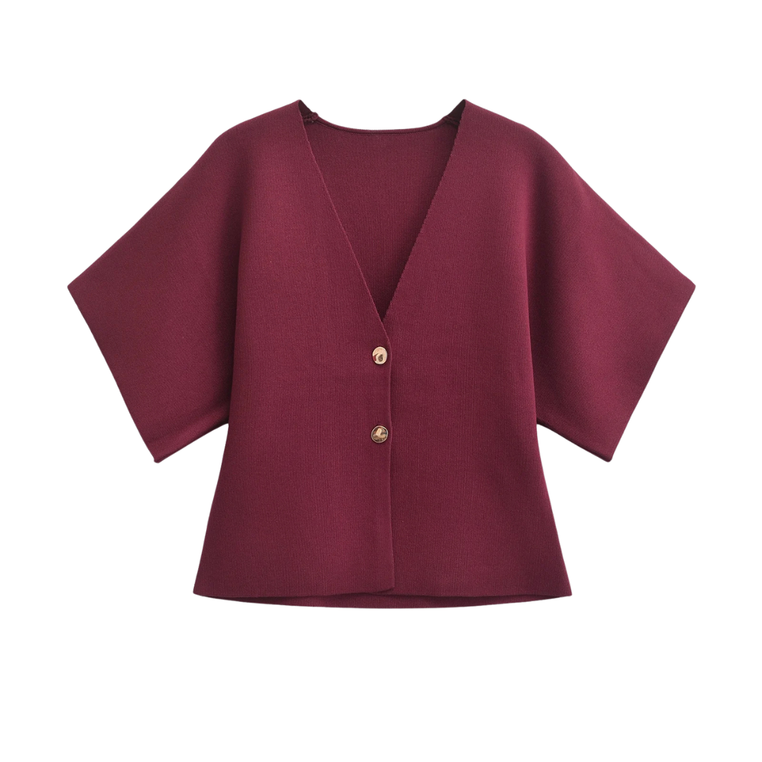 Jade | Minimalist Elegant Blouse with Button Front