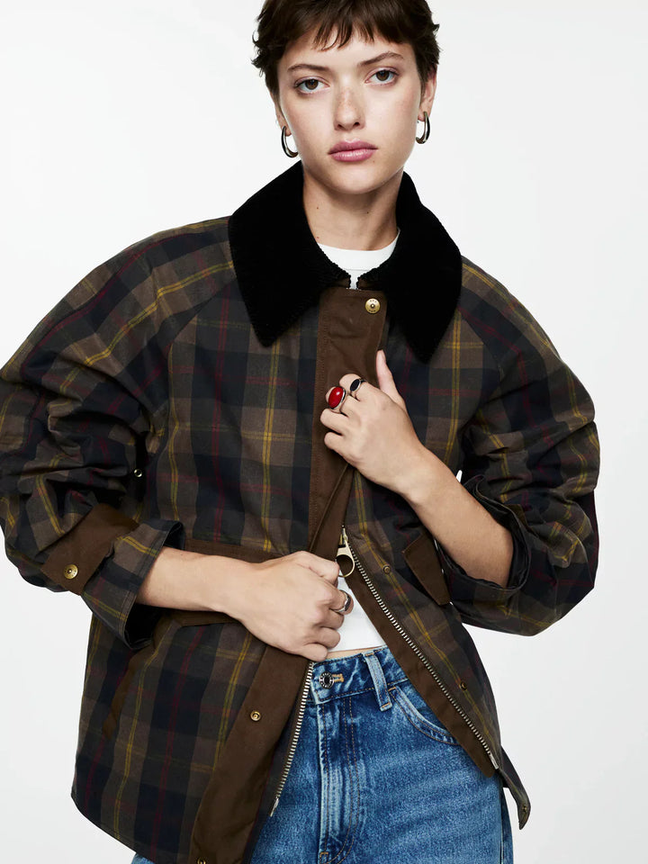 LINA - URBAN CHIC PLAID JACKET