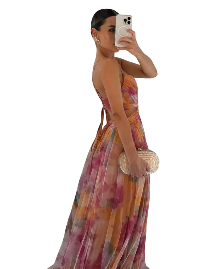 Giselle | Enchanting Maxi Dress with Floral Pattern