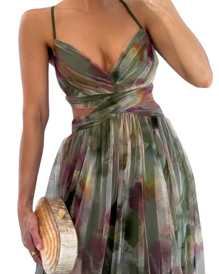 Giselle | Enchanting Maxi Dress with Floral Pattern