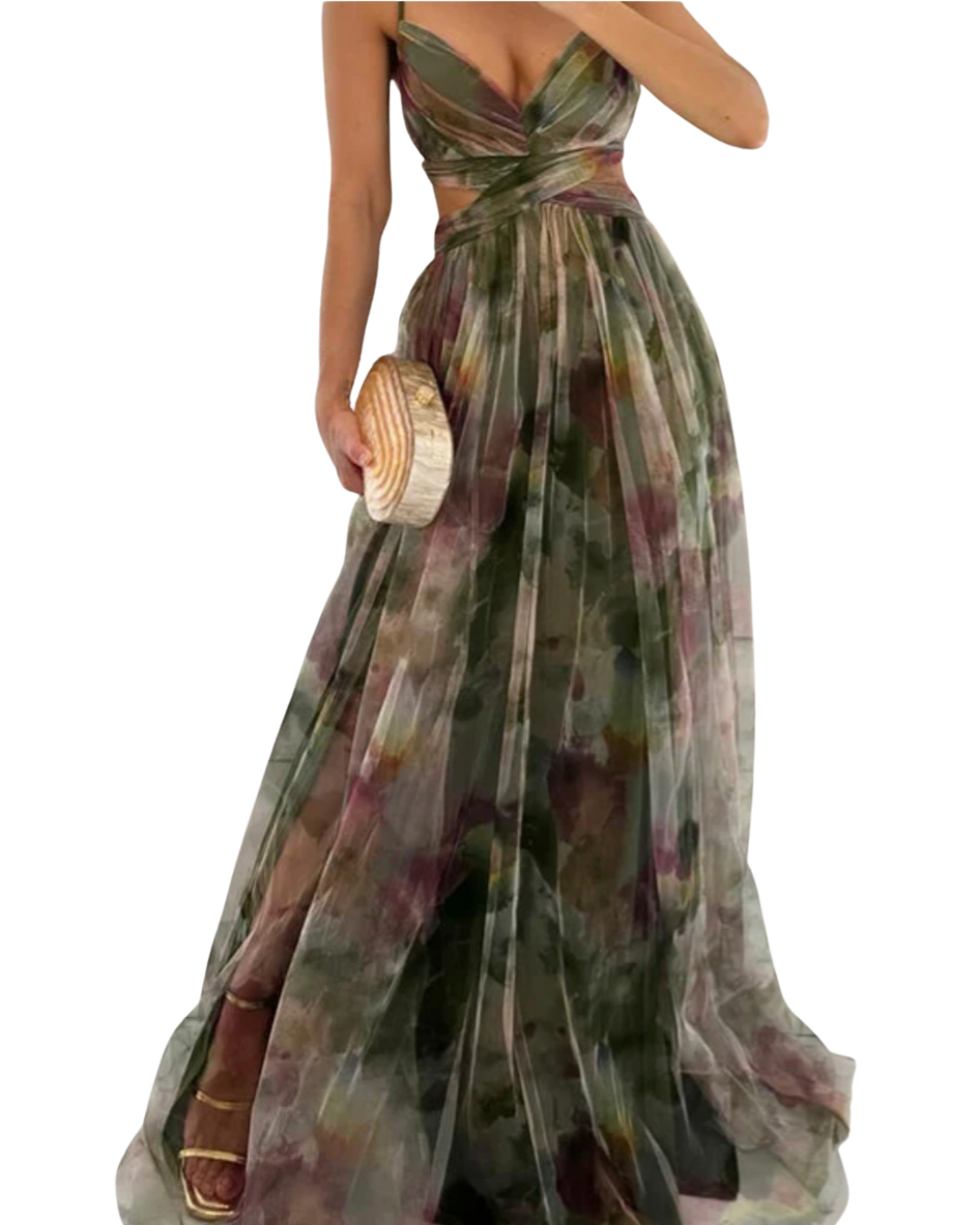 Giselle | Enchanting Maxi Dress with Floral Pattern
