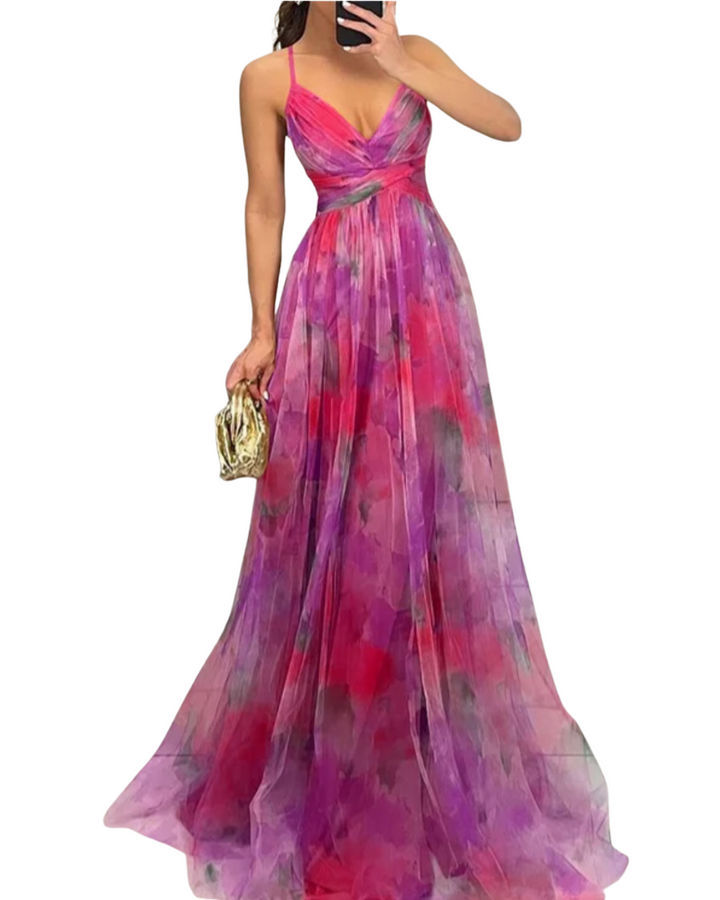 Giselle | Enchanting Maxi Dress with Floral Pattern