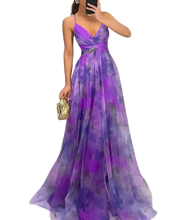 Giselle | Enchanting Maxi Dress with Floral Pattern
