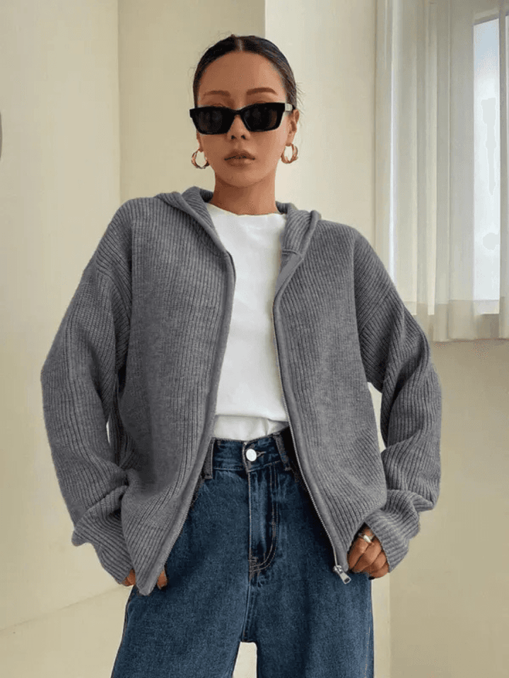 Warmth & Whispers Autumn Cardigan Hoodie