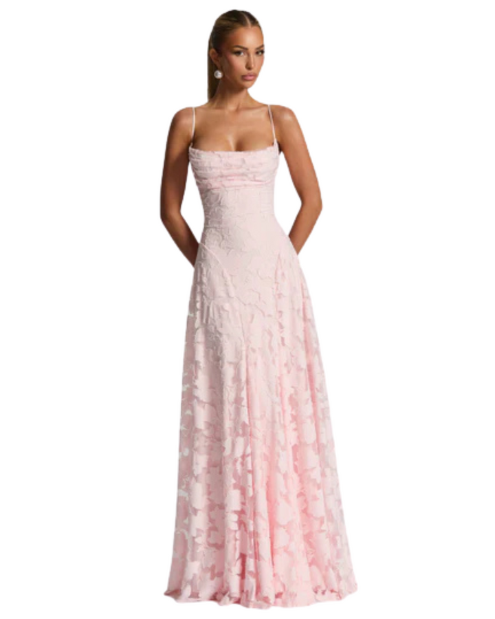 Francisa | Lace Corset Maxi Dress