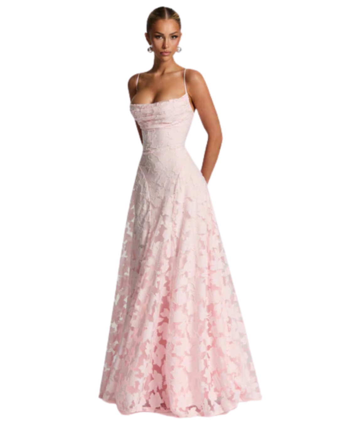 Francisa | Lace Corset Maxi Dress