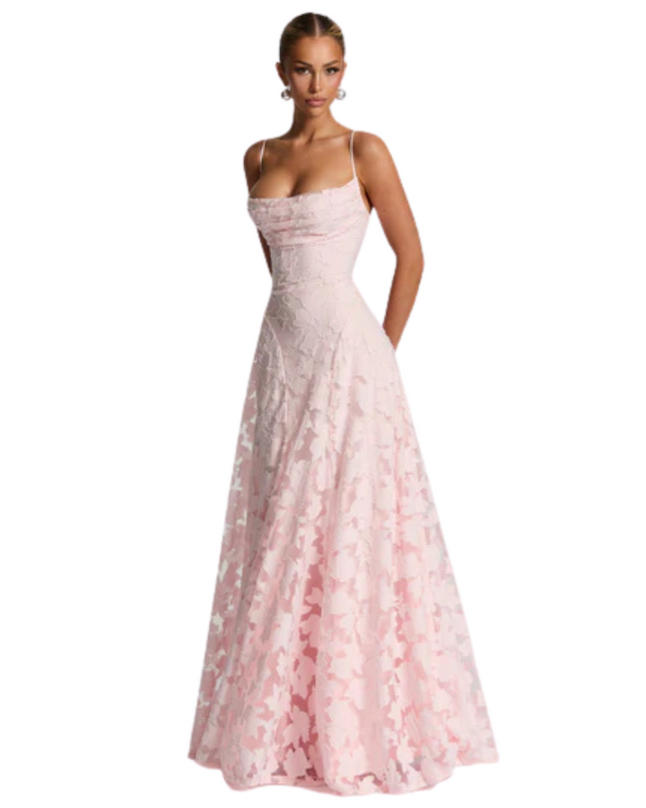 Francisa | Lace Corset Maxi Dress