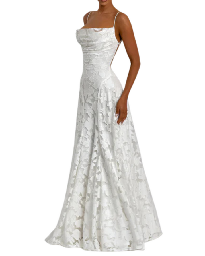 Francisa | Lace Corset Maxi Dress