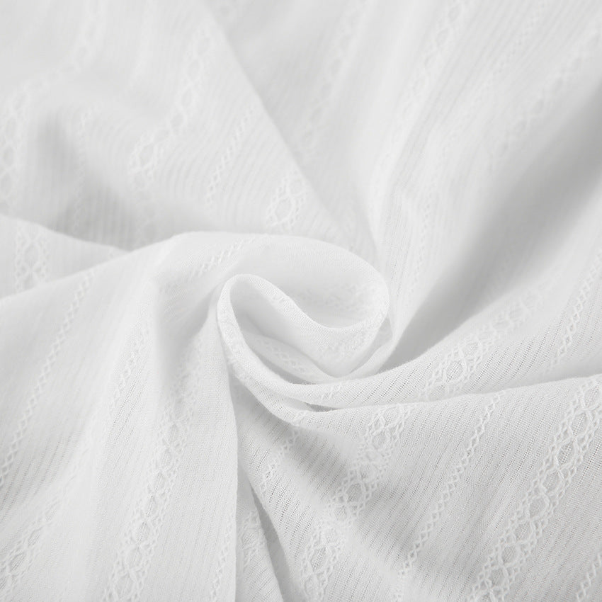 Emma | Striped Blouse with Button Front and Tie Cuffs