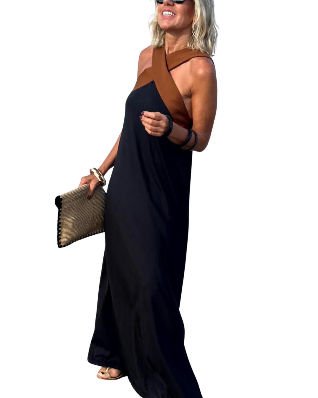 Sienna | Elegant Dress with Open Back and Fashionable Halter Neckline