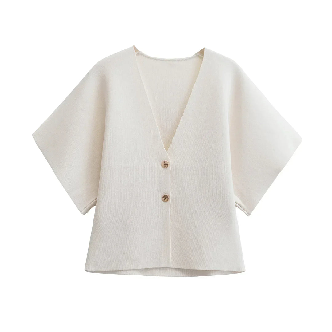 Jade | Minimalist Elegant Blouse with Button Front