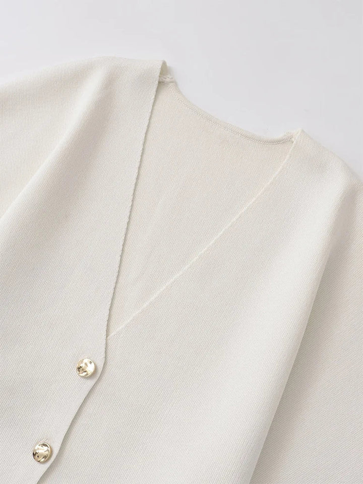 Jade | Minimalist Elegant Blouse with Button Front